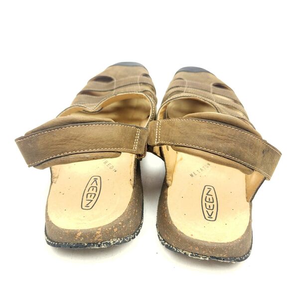 KEEN Mens 11 Leather Sandals Fisherman Style Brown Huarache - Picture 6 of 7